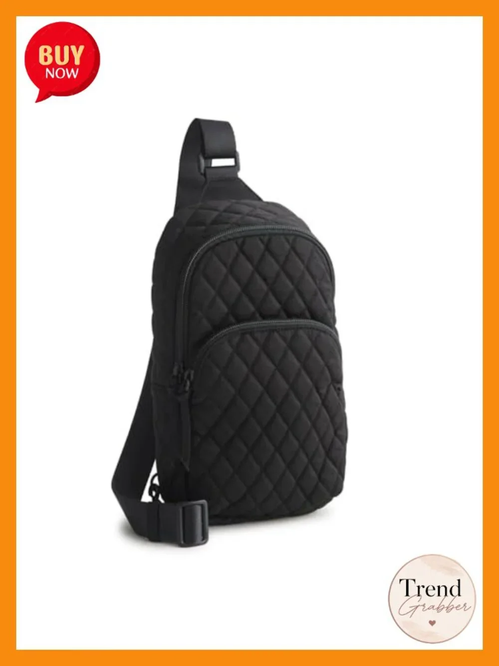 Premium Cotton Sling Backpack Crossbody Travel Bag Adjustable Strap
